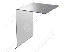 Планка ветровой доски 95 120 15 0,45 2м стандарт ПЭ RAL9003 сигнально-белый К-507