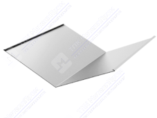 Планка ендовы нижняя 298 298 0,45 2м стандарт ПЭ RAL9002 серо-белый К-510