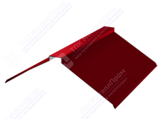 Планка конька плоского 150 150 0,4 2м стандарт ПЭ RAL3011 коричнево-красный К-512