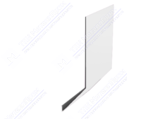 Планка карнизная 100 65 0,4 2м стандарт ПЭ RAL9003 сигнально-белый К-509