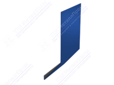 Планка карнизная 100 65 0,4 2м стандарт ПЭ RAL5002 ультрамарин К-509