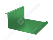 Планка примыкания нижняя 122 250 0,4 2м стандарт ПЭ RAL6021 бледно-зеленый К-502