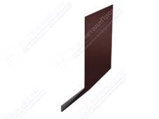 Планка карнизная 100 65 0,4 2м стандарт ПЭ в пленке RAL8017 шоколад К-509